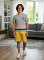 Beach California Oatmeal Yellow  Nicker Suit Boys ( R-305 )