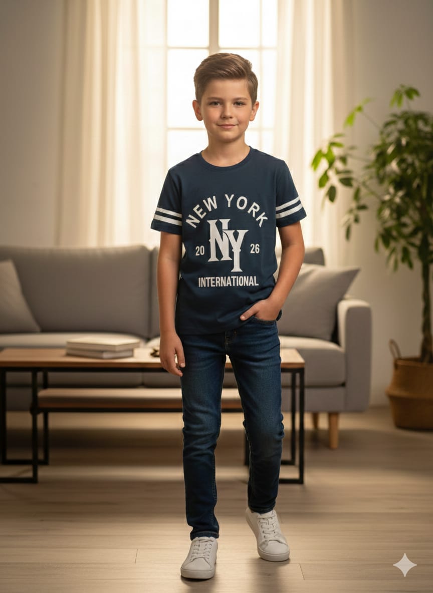 New York Navy T-Shirt Boys