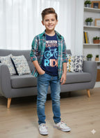 Ride Black Inner Multi Check Full Sleeve D/Casual Shirt(R 465)