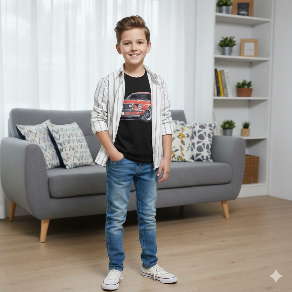 Jeep Black Inner Full Sleeve Cream D/Casual Shirt