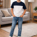 Black Penal White T-Shirt Boys ( R-462 )