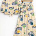 Diamond Shape Full Sleeve Cream Skate Fish Girls ( R-93 )