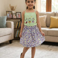 Dance With Doll Light Green Skirt Suit Girls ( R-174 )