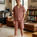 Carrot Check Carrot Collar Nicker Suit Boys(R-419)