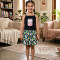 Cute Kitty Navy Skirt Suit Girls ( R-428 )