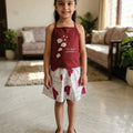 Start Today Mahroon Skirt Suit Girls ( R-523 )