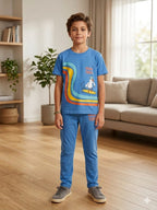 High Tides Sky Trouser Shirt Boys