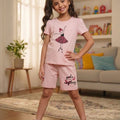 Anything Baby Pink Nicker Suit Girls ( R-550 )