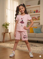 Anything Baby Pink Nicker Suit Girls ( R-550 )