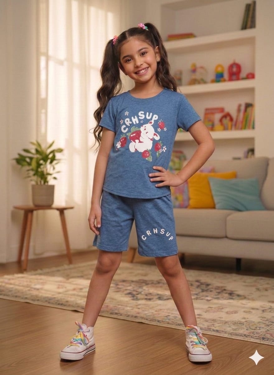 Rabbit Blue Nicker Suit Girls ( R-538 )
