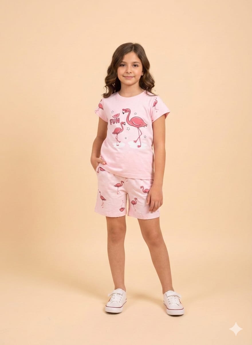 Fun Baby Pink Nicker Suit Girls ( R-477 )