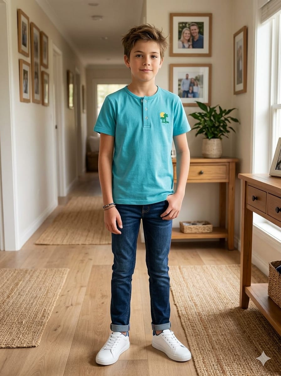 Tree Sun Ferozi T-Shirt Boys