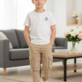Dolphin Logo White T-Shirt Boys ( R-399 )