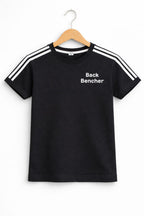 BB Logo Arms Pati Black T-Shirt Boys ( R-456 )