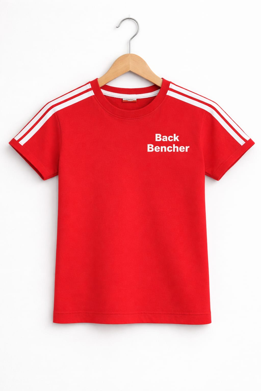 BB Logo Arms Pati Red T-Shirt Boys ( R-456 )