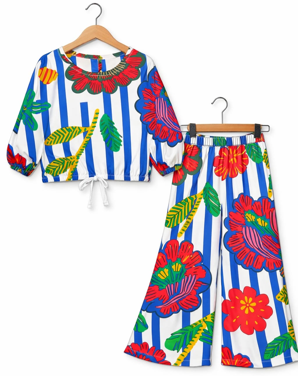 Tropical Bloom Full Sleeve White Skate Fish Girls