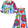 Tropical Bloom Full Sleeve White Skate Fish Girls ( R-434 )