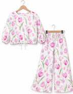 Tulip Flower Full Sleeve White Skate Fish Girls ( R-361 )
