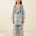 Front Embroidery Sky 2Pcs Suit Girls ( R-515 )