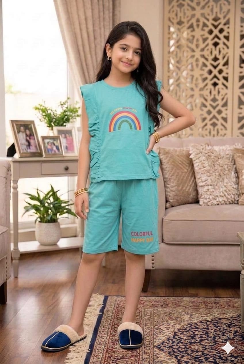 Happy Day Ferozi Nicker Suit Girls ( R-439 )