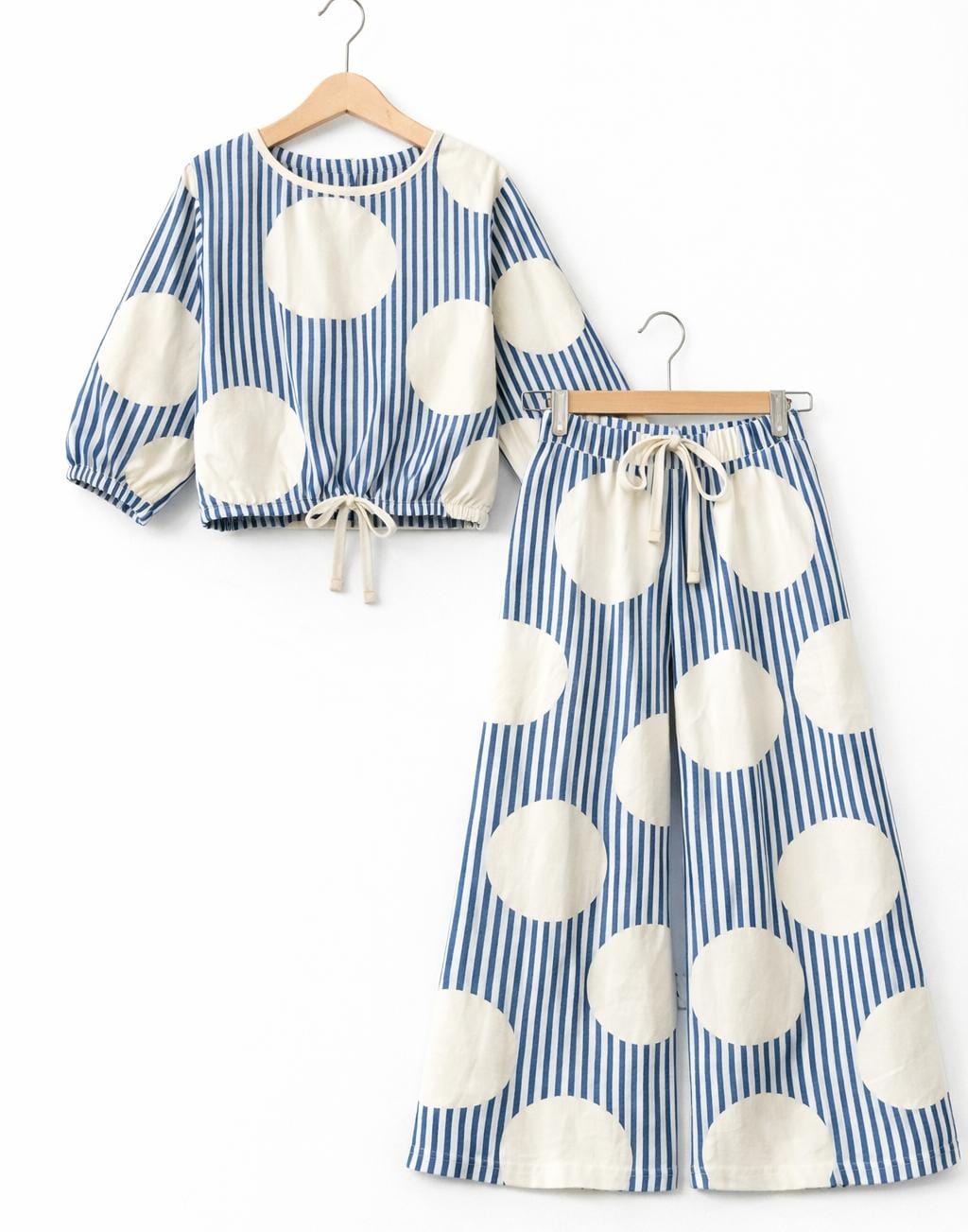 White Circle Striper Full Sleeve White Skate Fish Girls