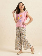 Hello Sweetie Pink T-Shirt & Flapper Girls(R-316)