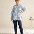 Blue Cherry All Over Print Sky Top Women