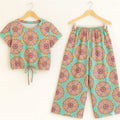 Geo Floral Magic Half sleeve Pista Skate Fish Girls ( R-325 )