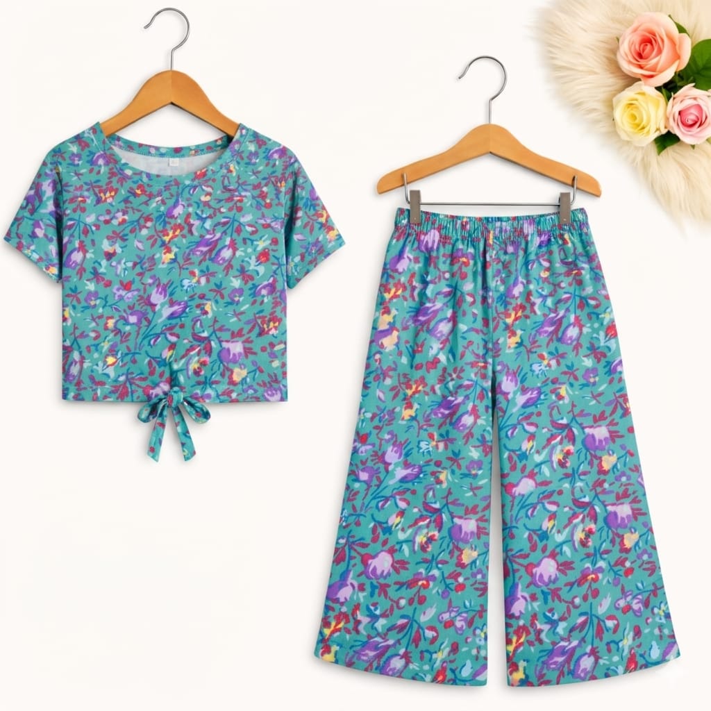 Purple Blossom Half Sleeve C-Green Skate Fish Girls ( R-298 )