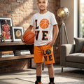 Love Half Sleeve White Nicker Suit Boys ( R-431 )