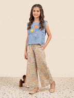 Hello Sweetie Light Blue T-Shirt & Flapper Girls ( R-534 )
