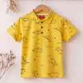 Dino Family Yellow Collar Polo Boys ( R-487 N )