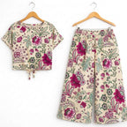 Rose Petal Half sleeve Cream Skate Fish Girls