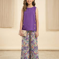 Simple Sleeveless Purple Suit Girls ( R-350 )