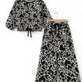 Black Heart All Over Print Full Sleeve White Skate Fish Girls ( R-452-53, 450 )