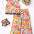Sunshine Floral Sleeveless Cream Pairs Girls ( R-114 )