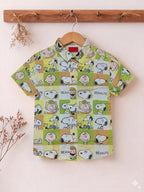 Peanuts Cream Casual Shirt Boys (509)