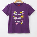 Bright Day Purple T-Shirt Girls ( R-452 )