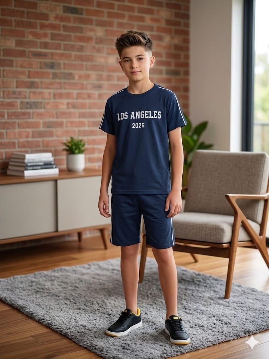 Los Angeles 2026 Navy Nicker Suit Boys