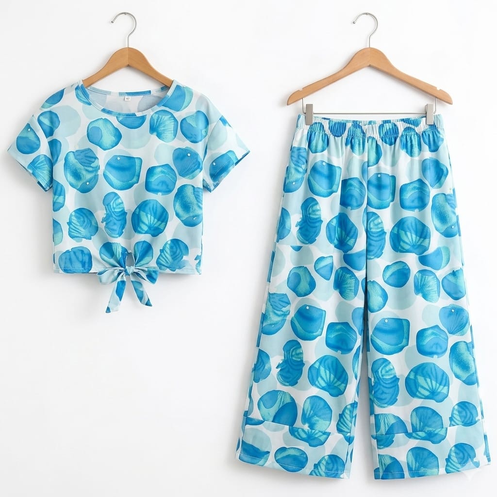 Sea Shell Half Sleeve Sky  Skate Fish Girls