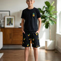 Pineapple Logo Black Nicker Suit Boys ( R-148 )