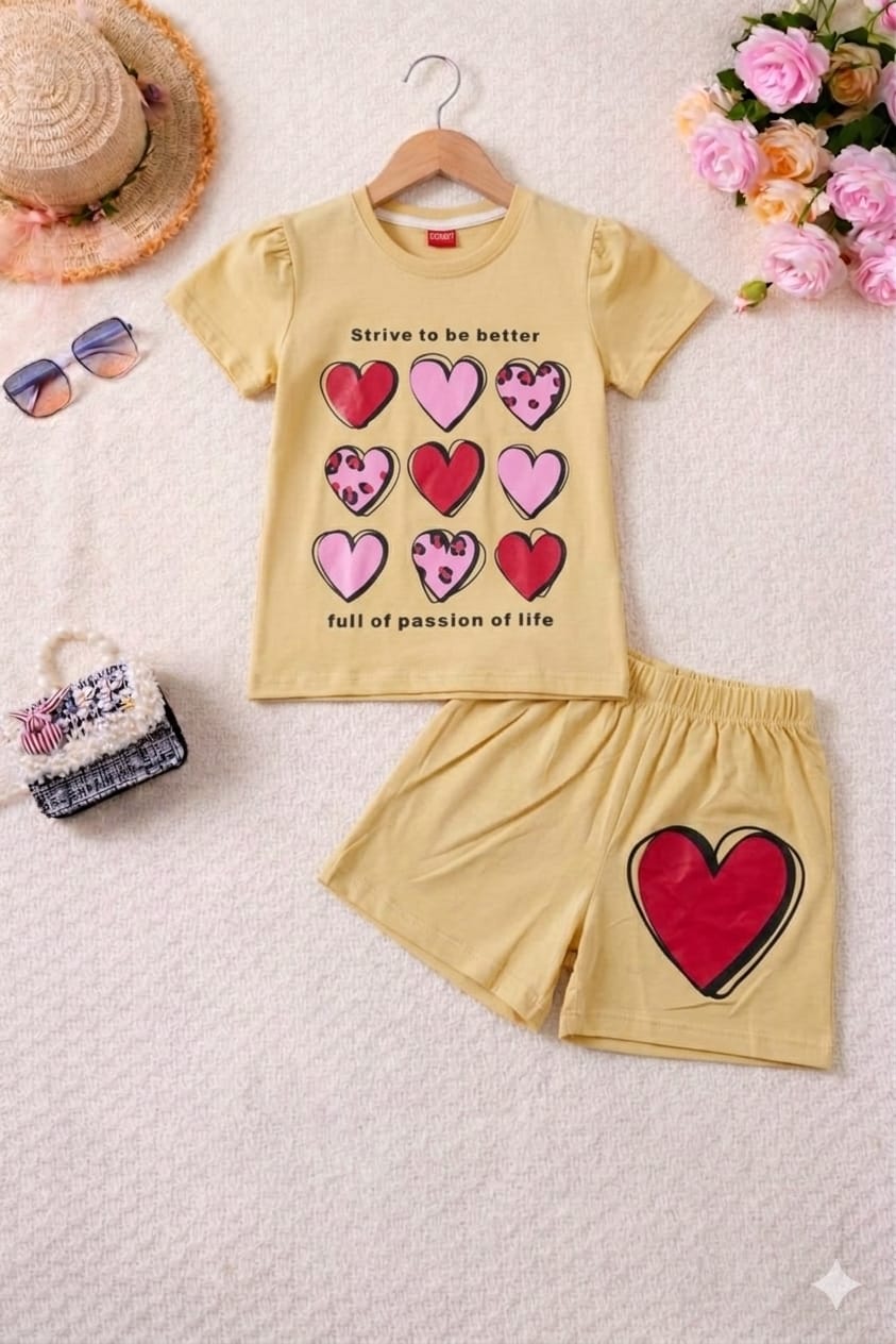Strive To Be Better Lemon Nicker Suit Girls (R-319)