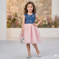 Sparkle Queen Baby Pink  Frock Girls