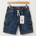 6 Pocket Dark Blue Denim Shorts Boys