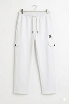 BB Logo White Trouser For Men's