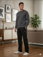 BB Logo Black Trouser For Men's