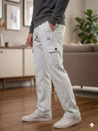 BB Logo Oatmeal Trouser For Men's