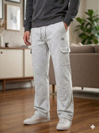 BB Logo Oatmeal Trouser For Men's