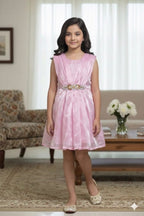 Fancy Baby Pink Frock Girls