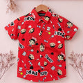 Milky Pop Orange Casual Shirt Boys